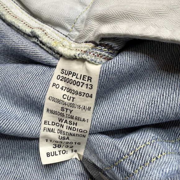 Polo Ralph Lauren Jeans Men 38x32 Med Wash Blue Thompson Relaxed RN 41381‎ - Picture 11 of 16